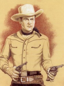 Sunset Carson - Art by WFPS Artist Jim Sanders